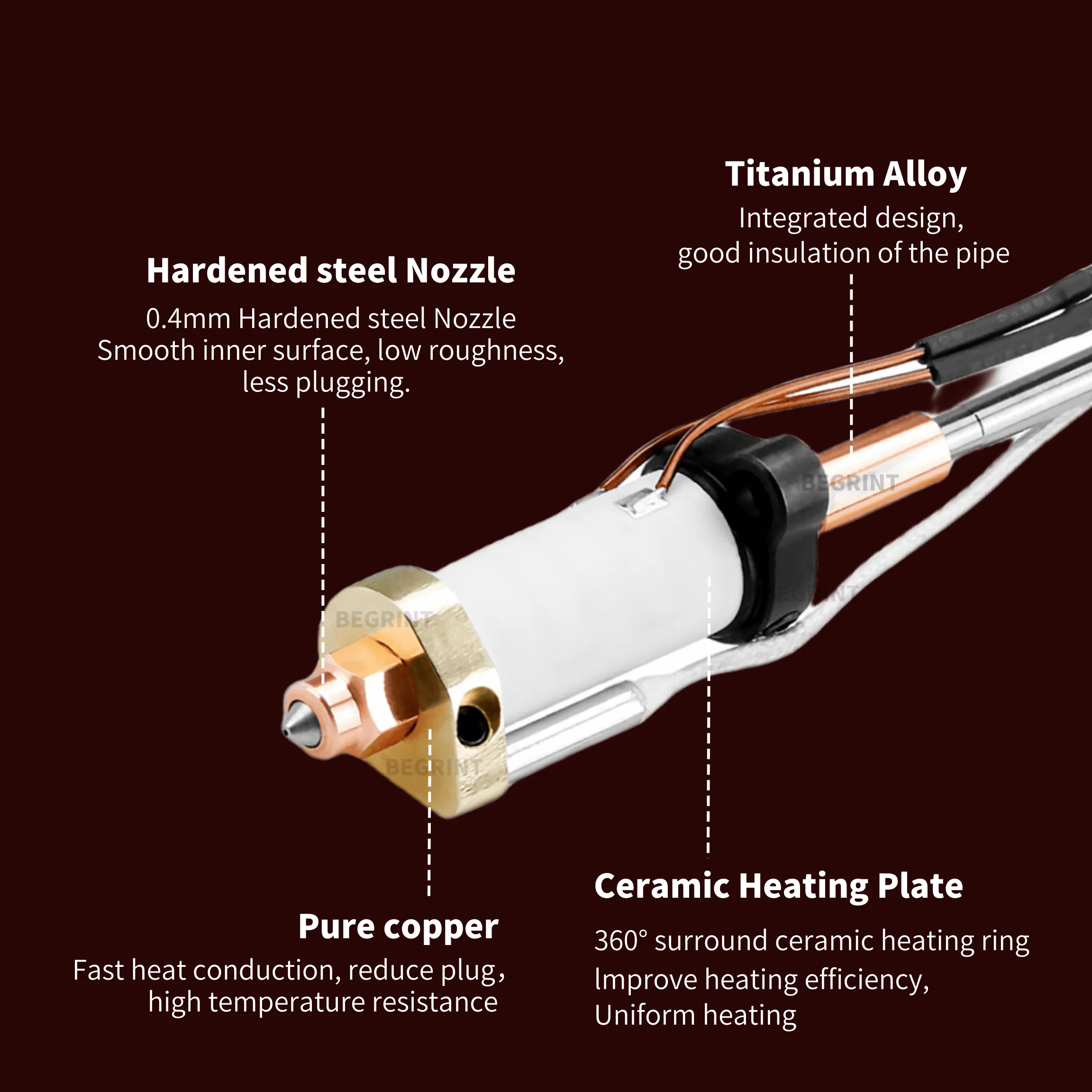 Upgrade Hotend Kit For Crealit - Aluminium Profile 2020 ulasan dan harga