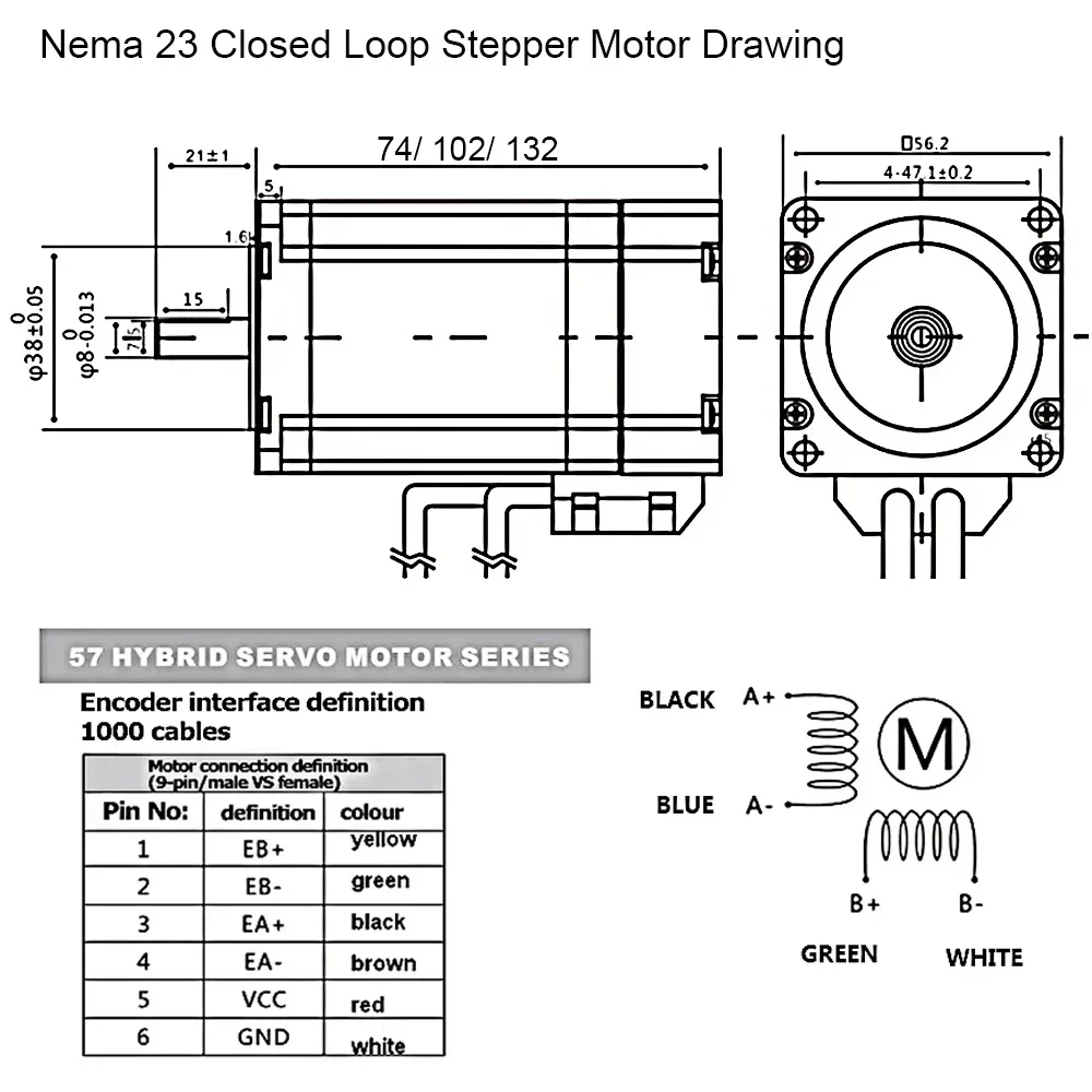 1/2/3/4/5 Axis Kit Nema23 Clos - Nema23 Stepper ulasan dan harga