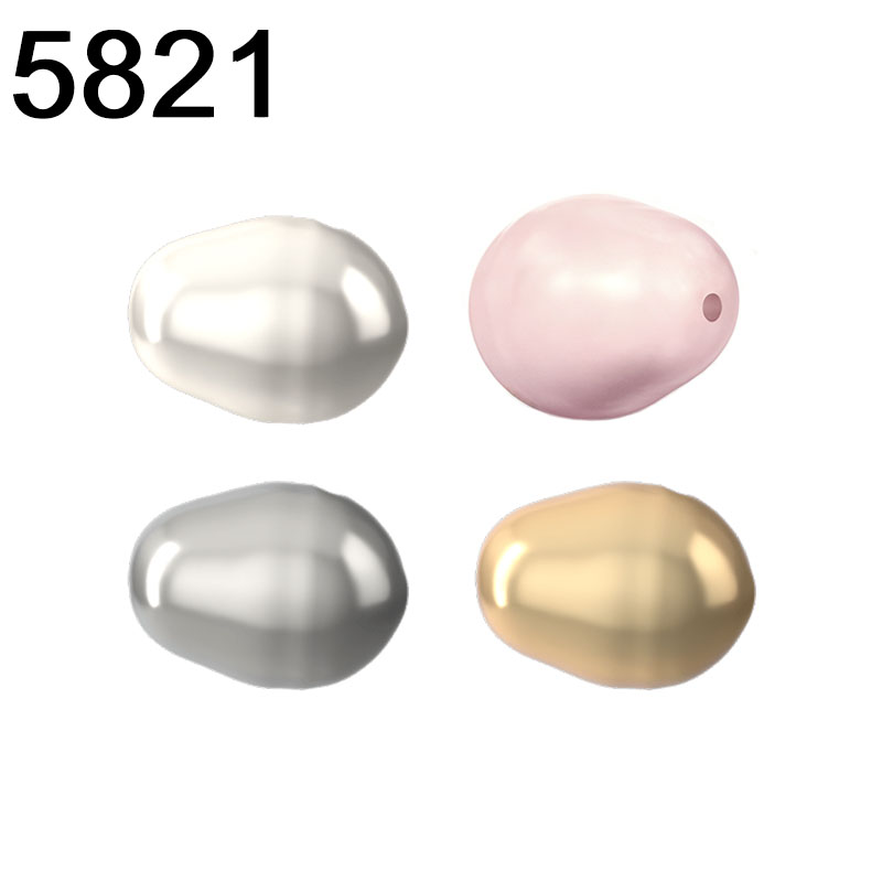 5821 Crystal Pear-shaped Pearl - Coupling 8Mm ulasan dan harga