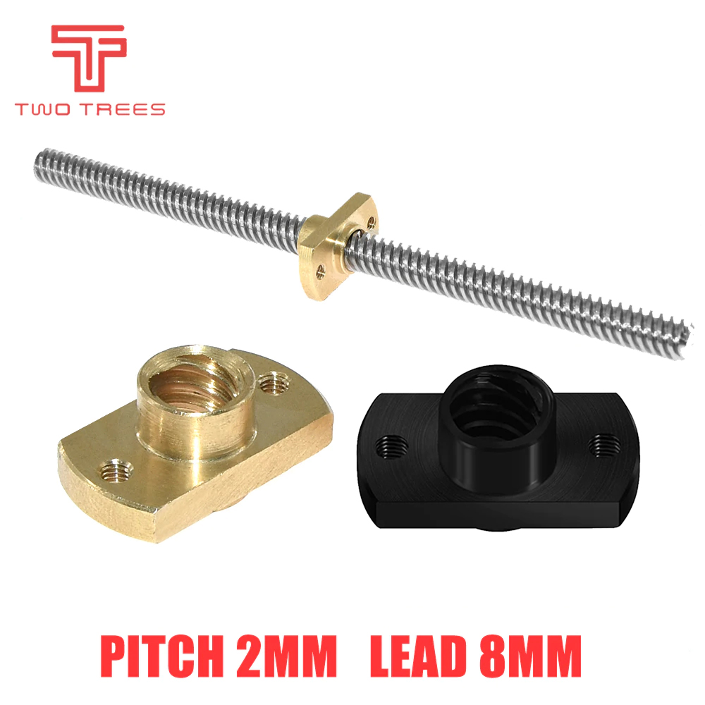 T8 Lead Screw Nut Pitch 2mm Le - Lead Screw 8Mm ulasan dan harga