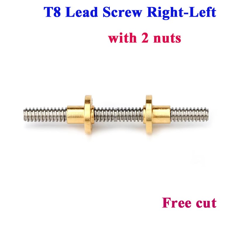 T8 Lead Screw Right-Left Threa - Lead Screw 8Mm ulasan dan harga