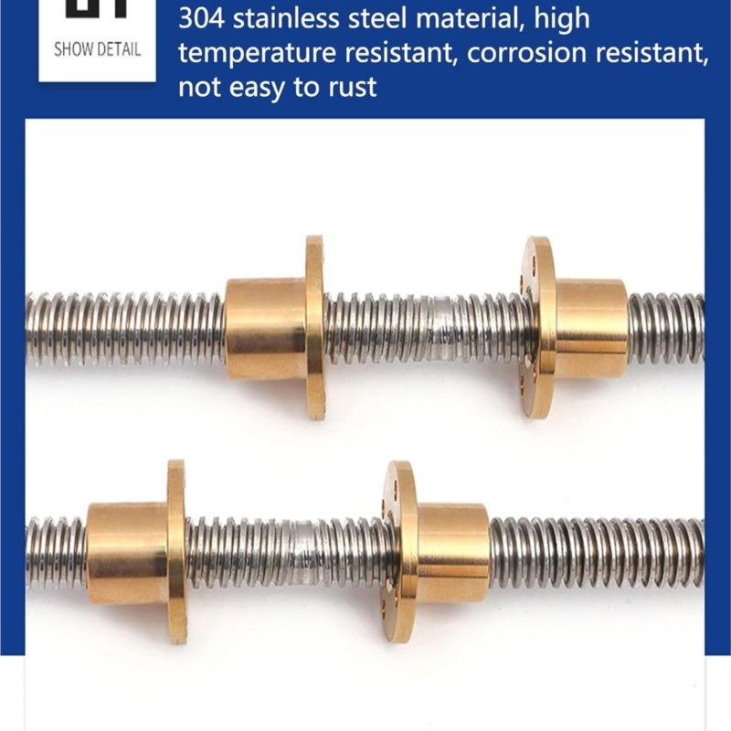 T8 Lead Screw Right-Left Threa - Lead Screw 8Mm ulasan dan harga
