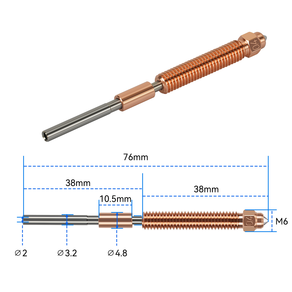 Unicorn Hardened Steel Nozzle  - Aluminium Profile 2020 ulasan dan harga