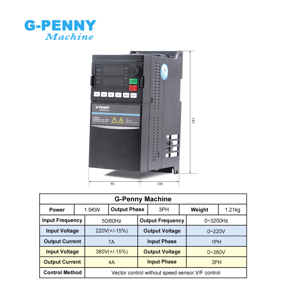 G-Penny CNC 1.5KW ER16 65mm 4  - Water Cooled Spindle ulasan dan harga