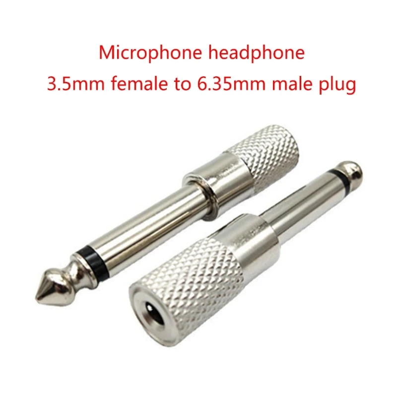 Jack 6.35mm Male Plug to 3.5mm - Coupling 8Mm ulasan dan harga