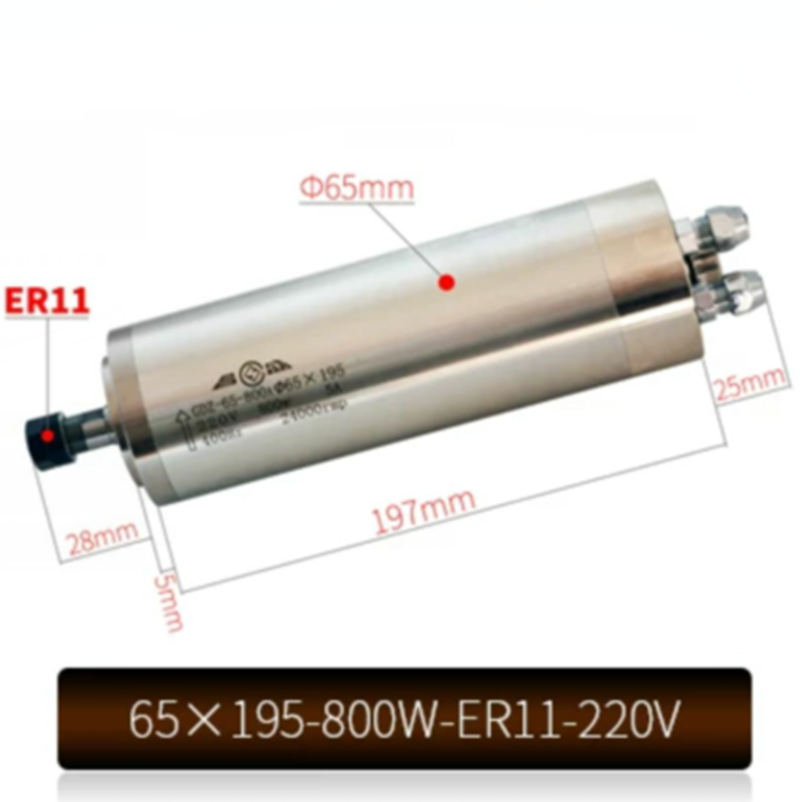 65X195-800W-ER11-220V CNC Wate - Water Cooled Spindle ulasan dan harga