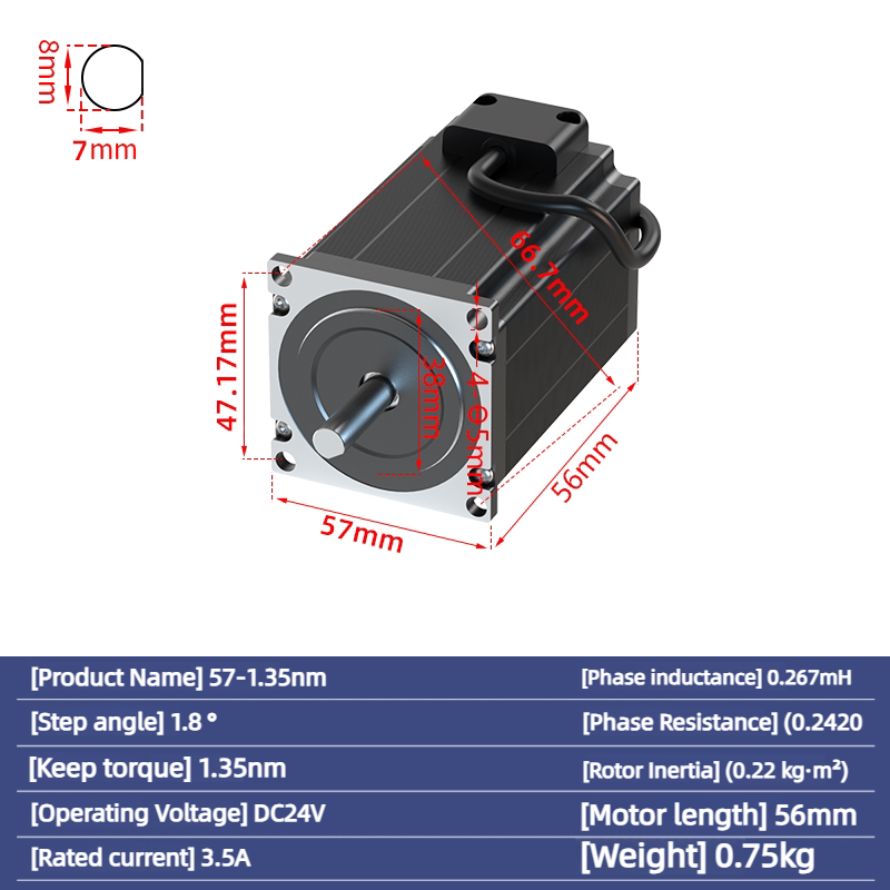 Nema 23 Stepper Motor 1.35Nm 5 - Nema23 Stepper ulasan dan harga