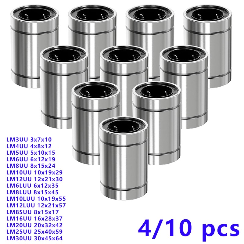 4/10PCS LM8UU LM10UU LM16UU LM - Lm8Uu Bearing ulasan dan harga