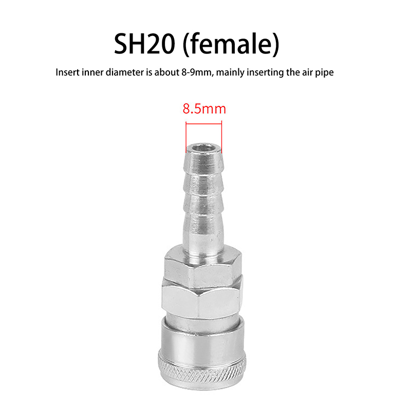 2pcs Pneumatic Fitting Europea - Coupling 8Mm ulasan dan harga